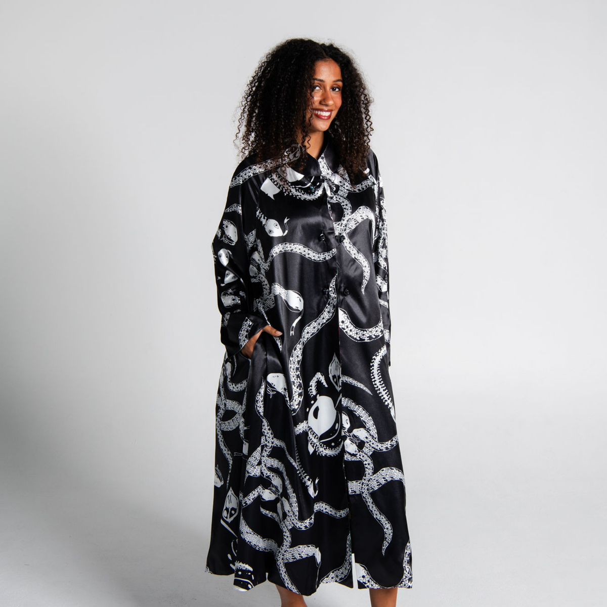 Reversible Satin Coat
