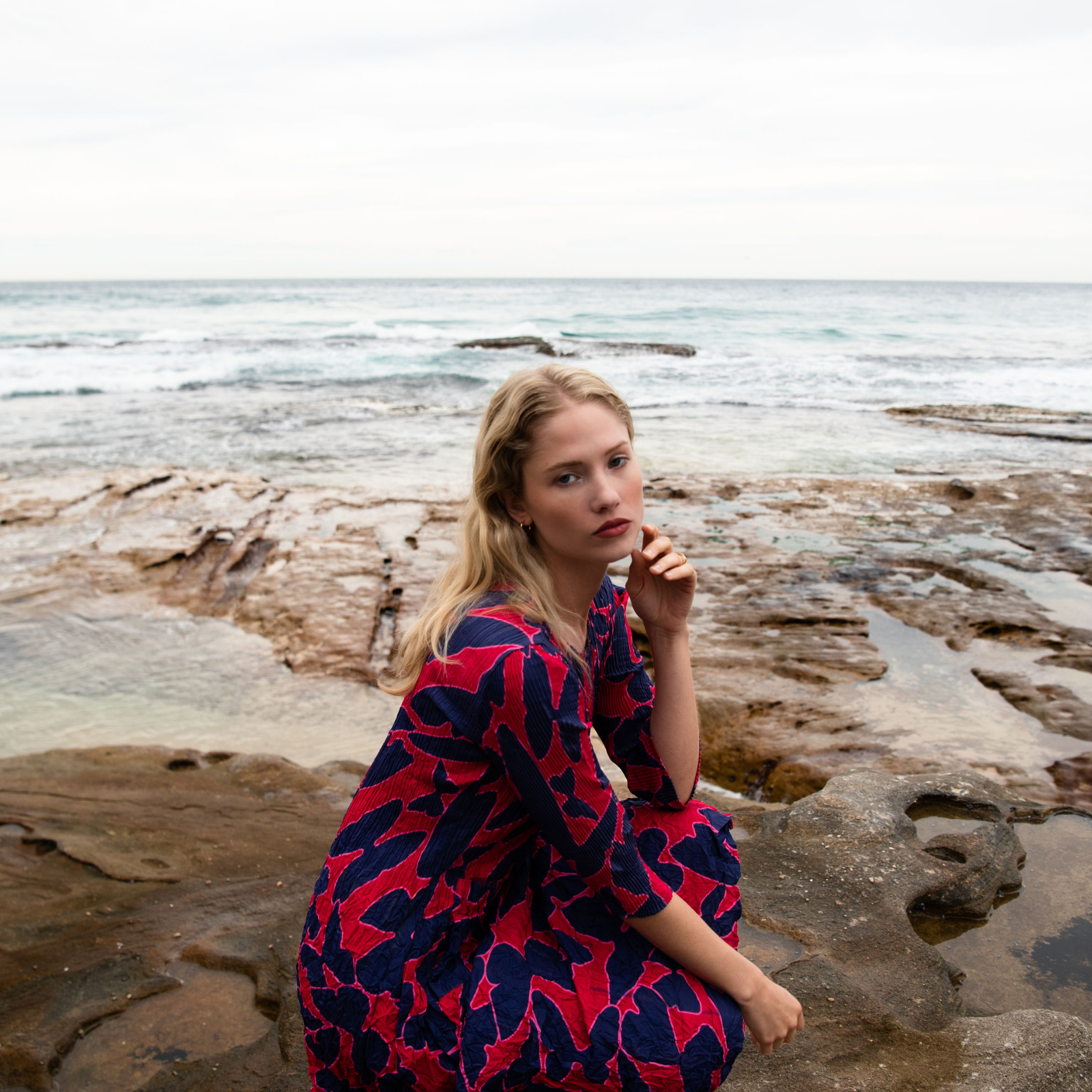 3/4 Sleeve Smash Dress - Prints