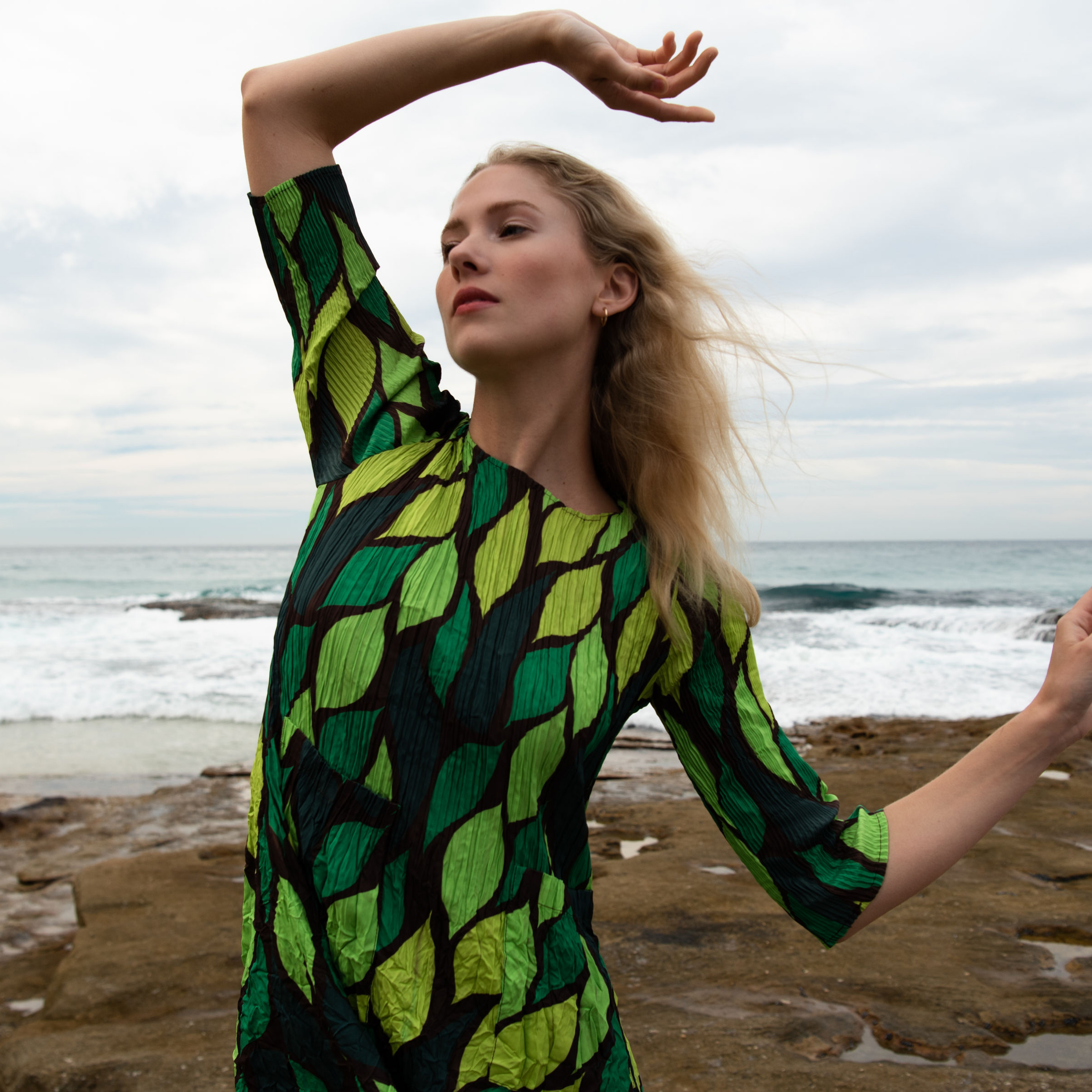 3/4 Sleeve Smash Dress - Prints