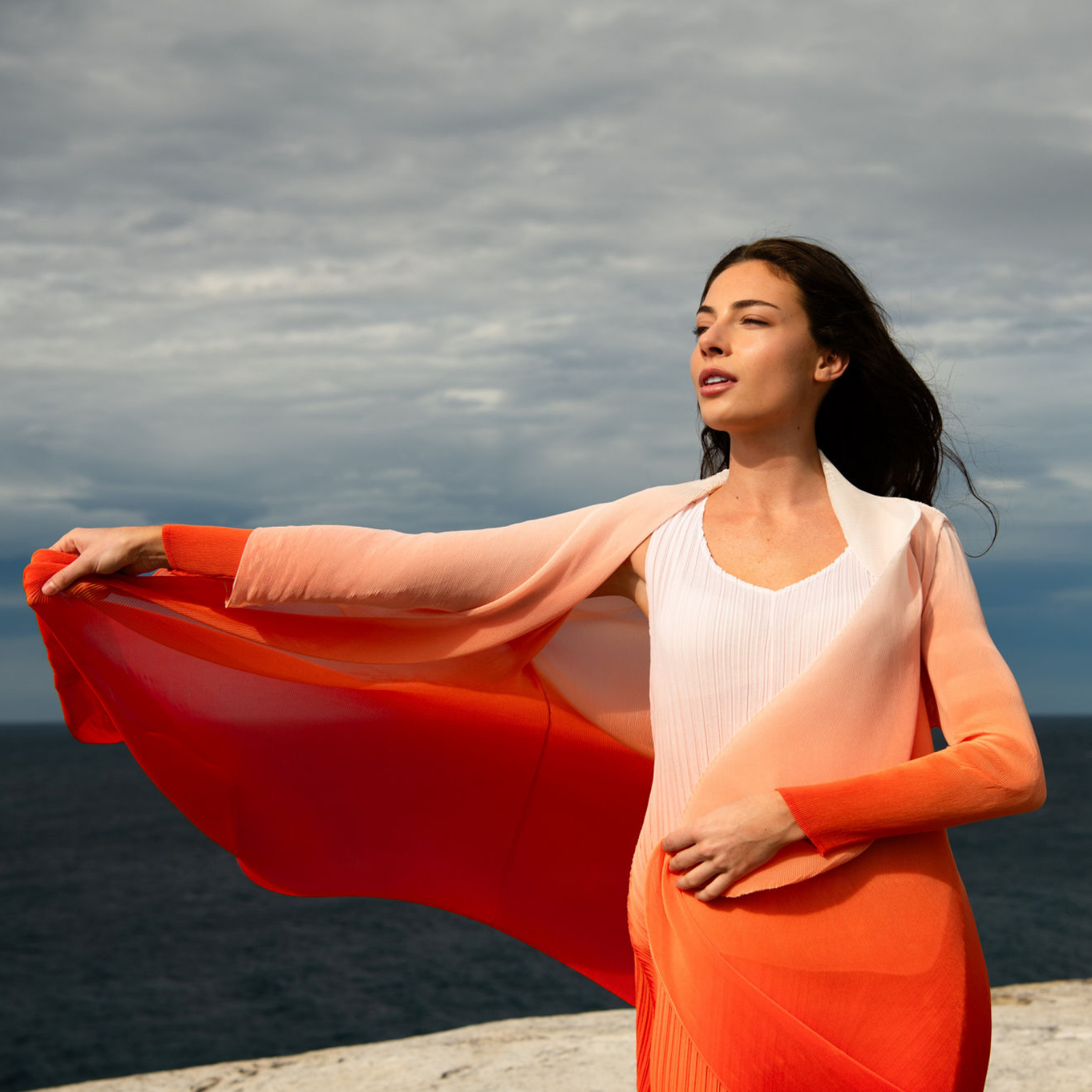 Collare Coat - Ombre