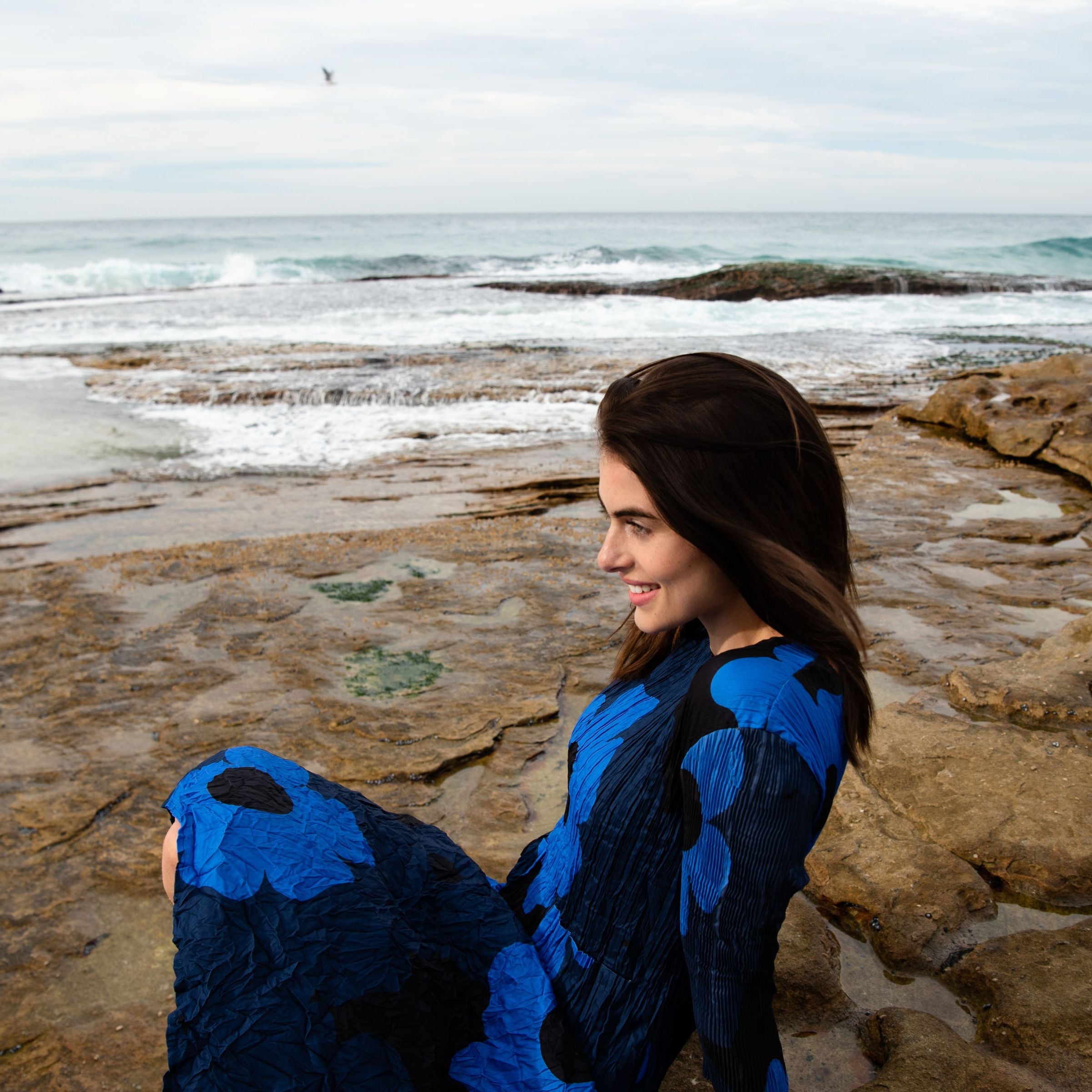 3/4 Sleeve Smash Pocket Dress - Prints | AW24