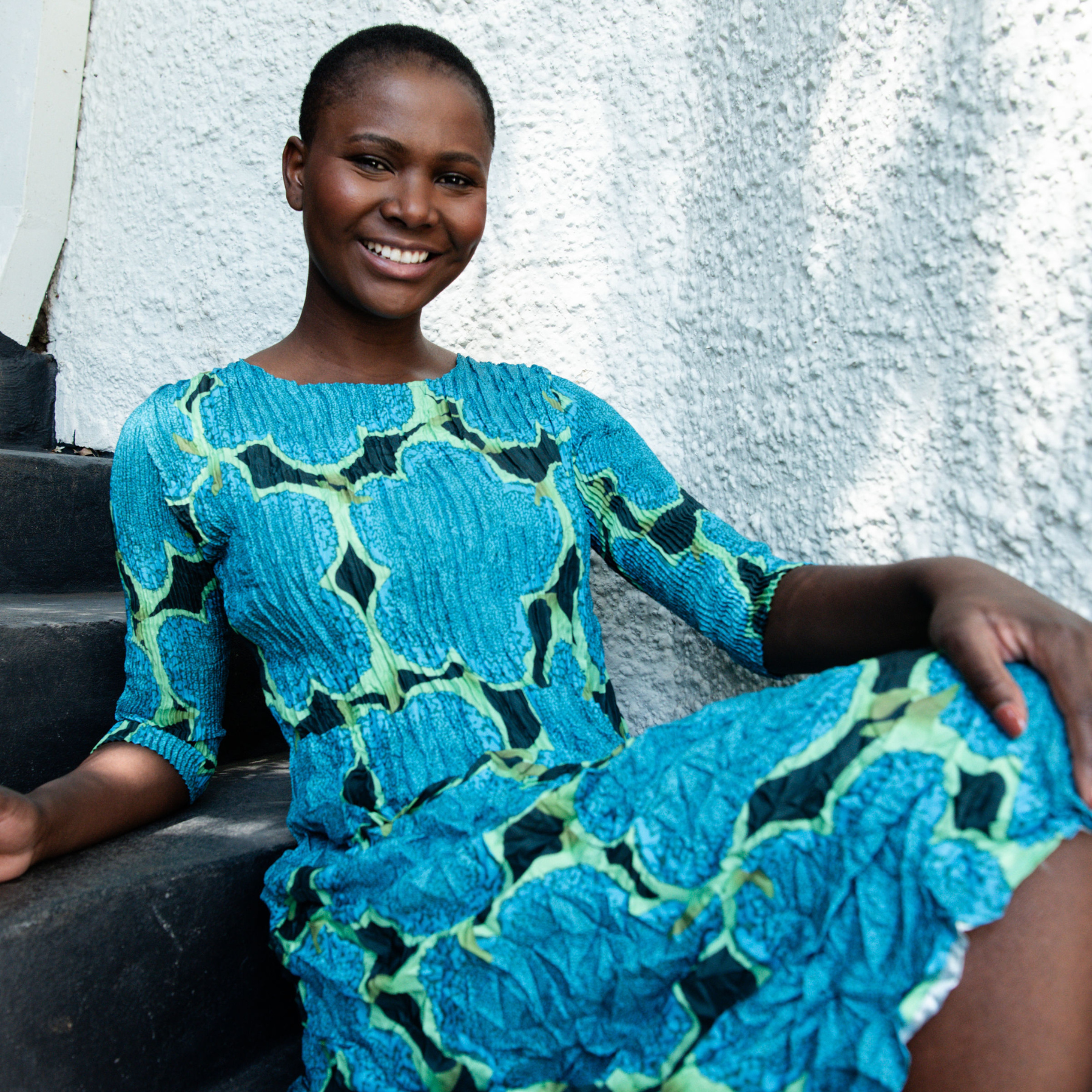 3/4 Sleeve Smash Pocket Dress - Prints