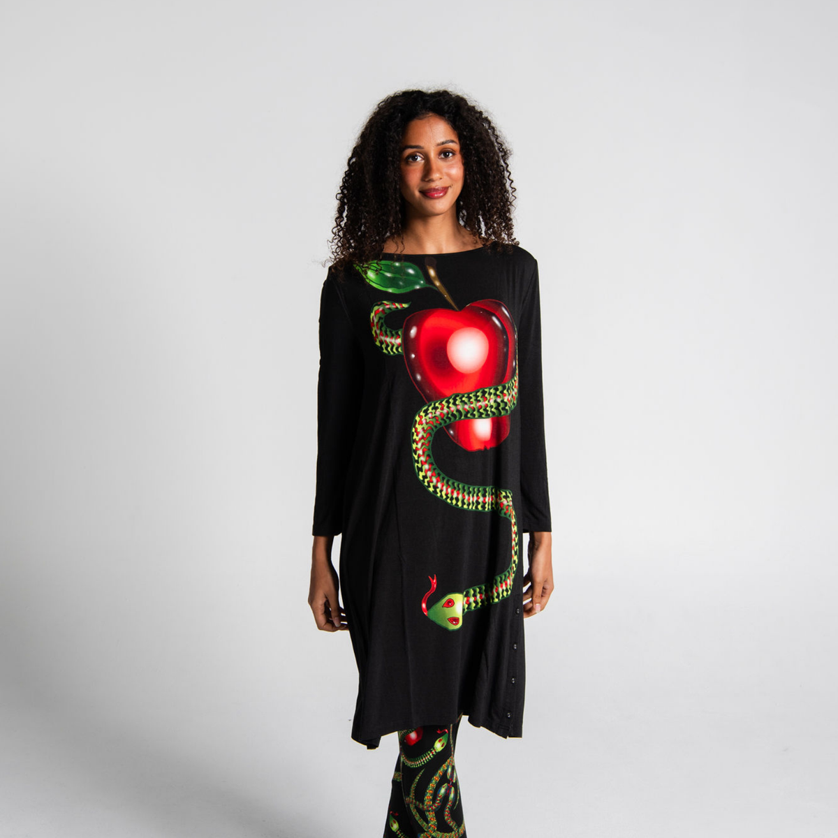 Side Button Bamboo Dress