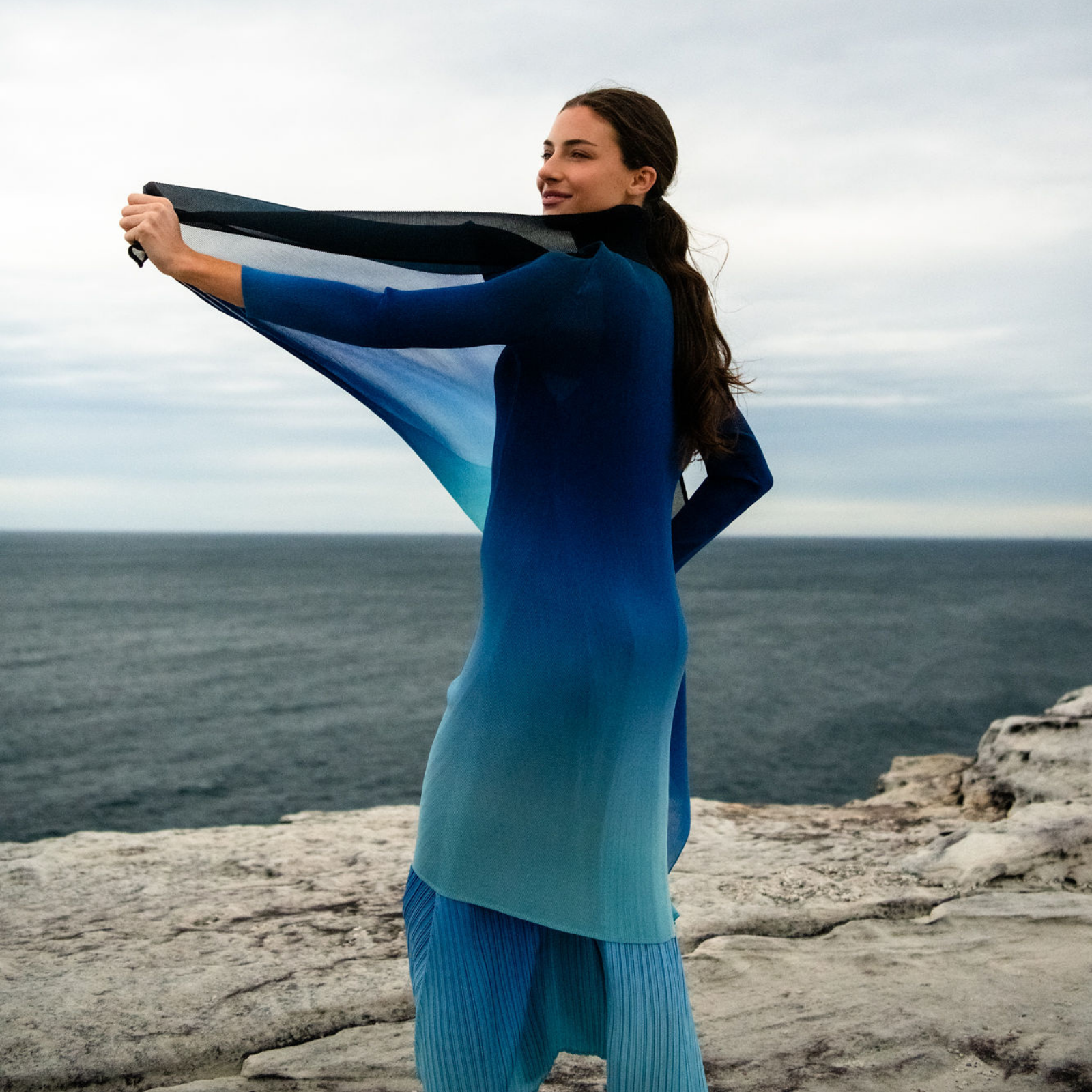 Collare Coat - Ombre
