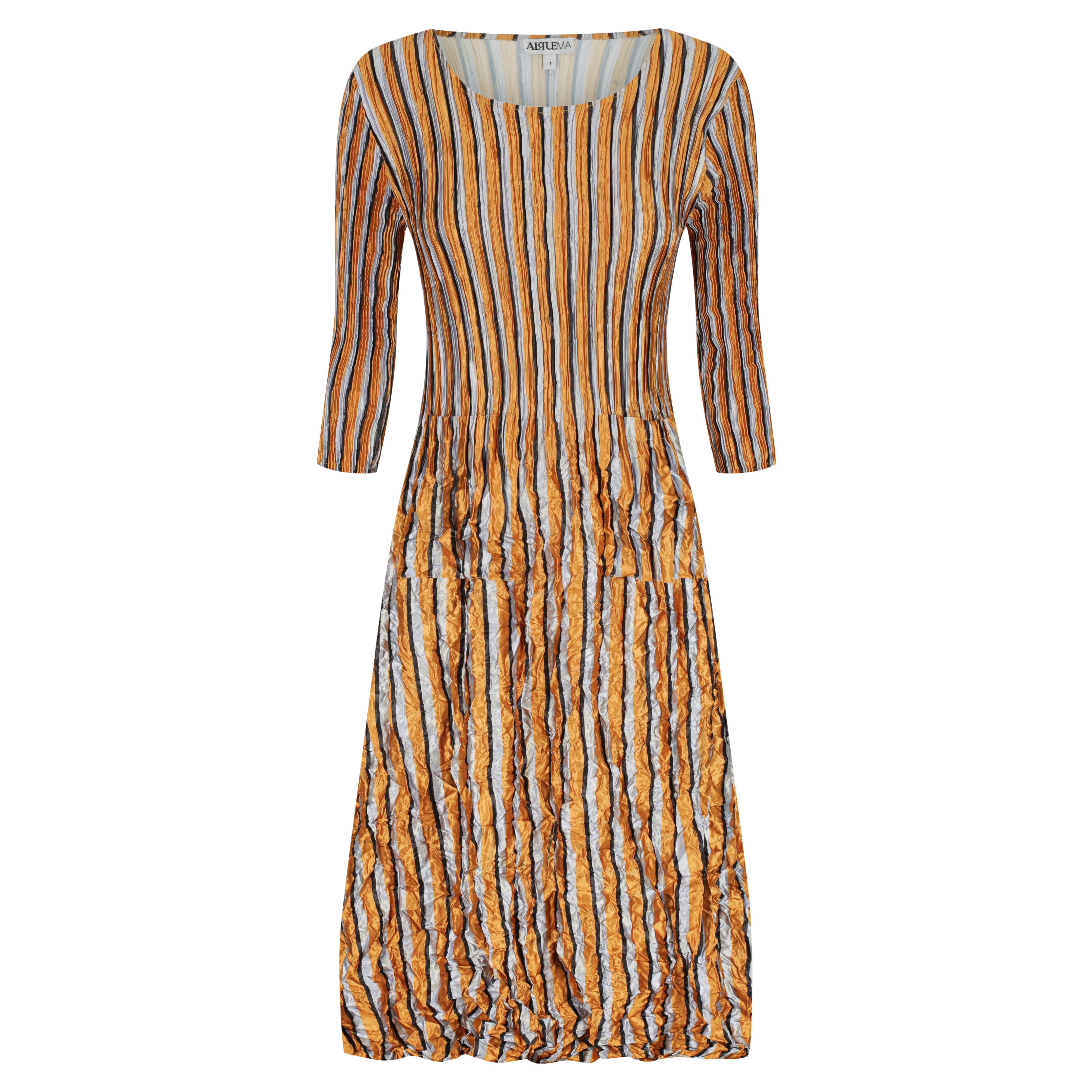 3/4 Sleeve Smash Pocket Dress - Glossy