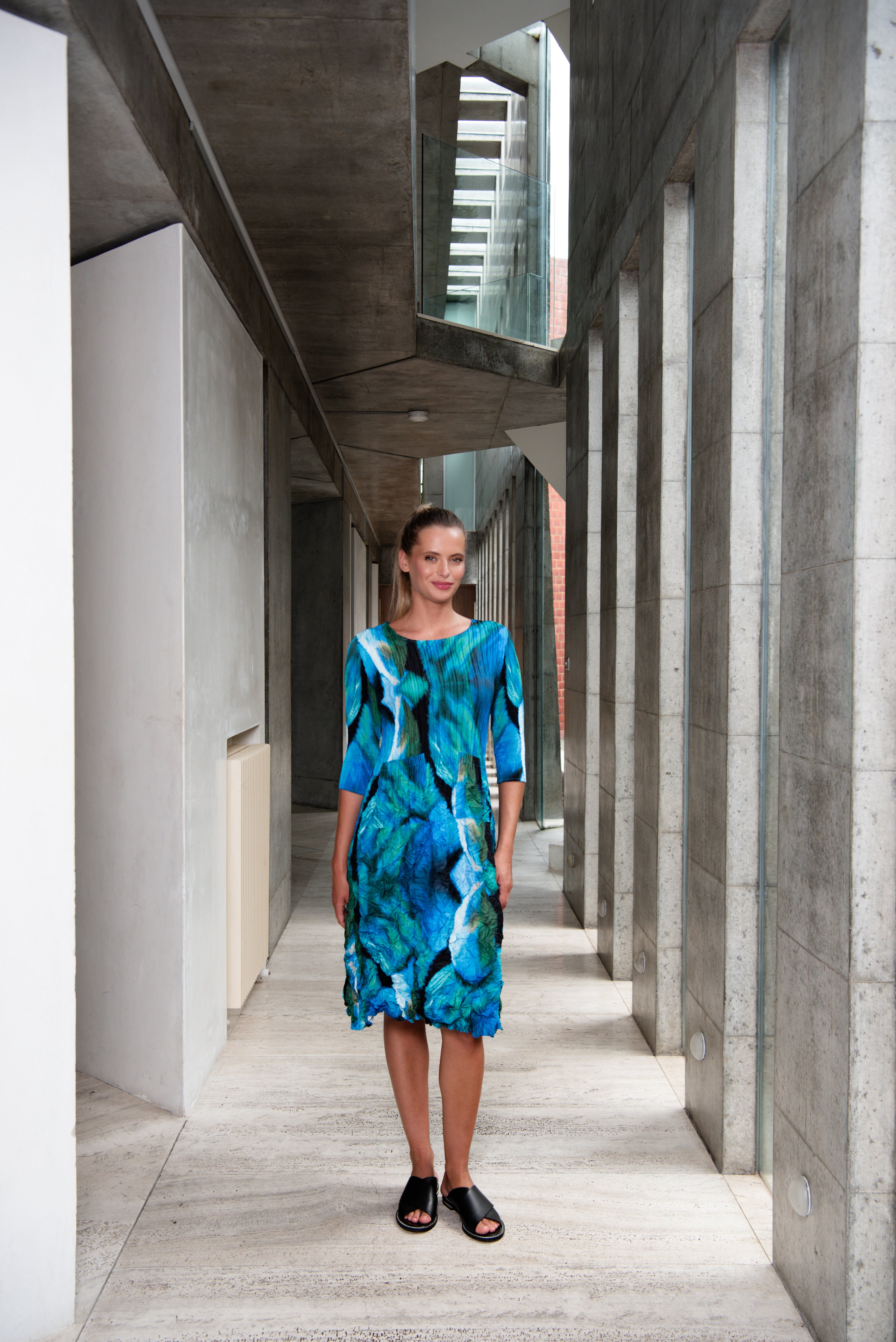 3/4 Sleeve Smash Pocket Dress - Prints | AW24