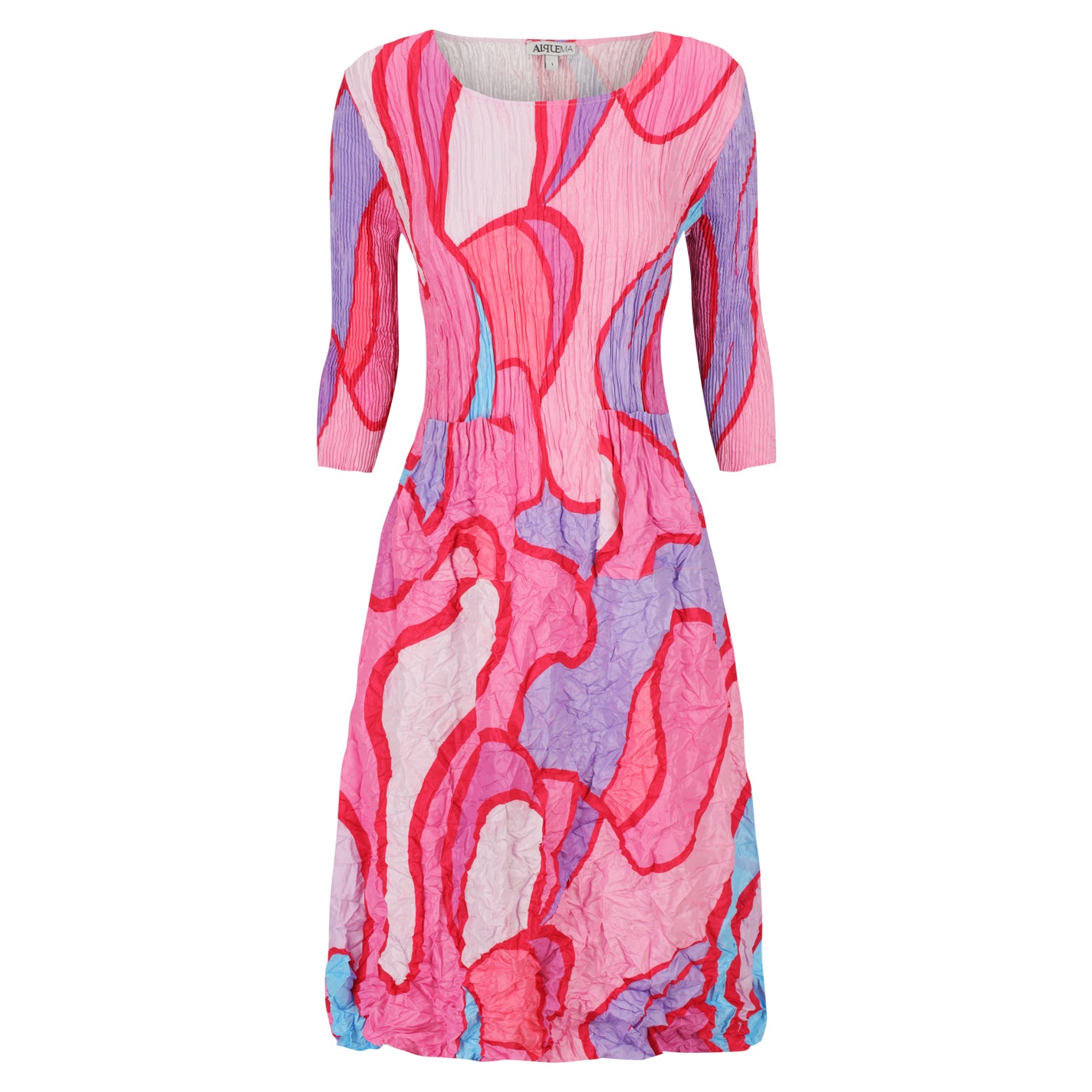 3/4 Sleeve Smash Dress - Prints