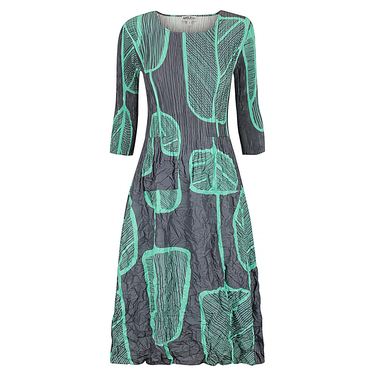 3/4 Sleeve Smash Dress - Prints