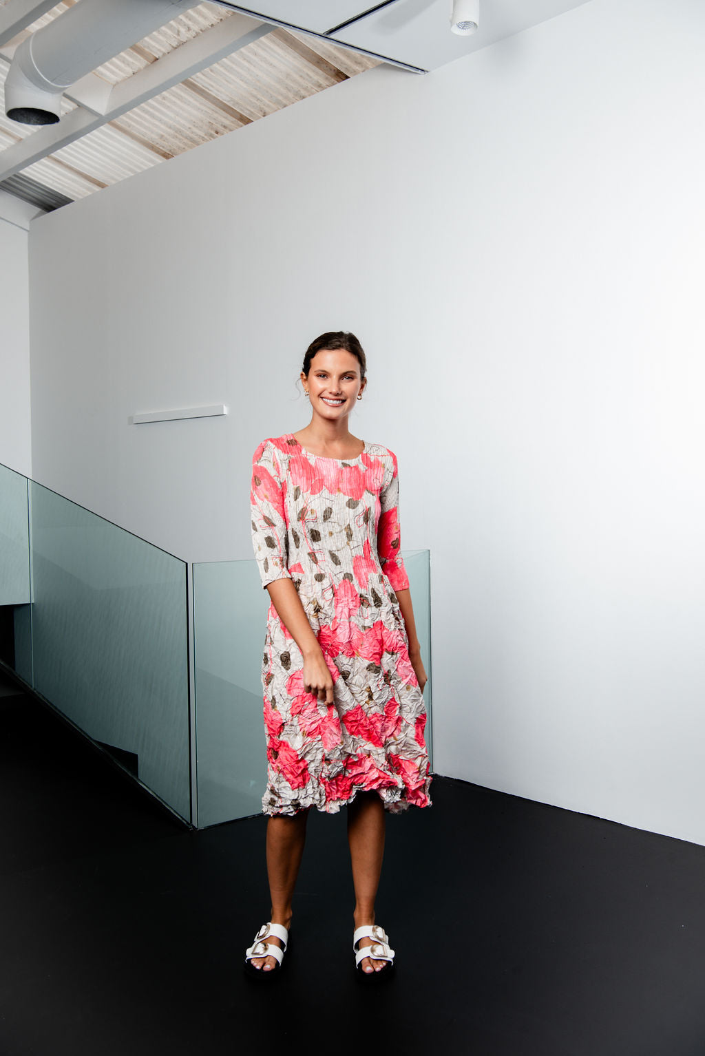 3/4 Sleeve Smash Pocket Dress - Prints | AW24