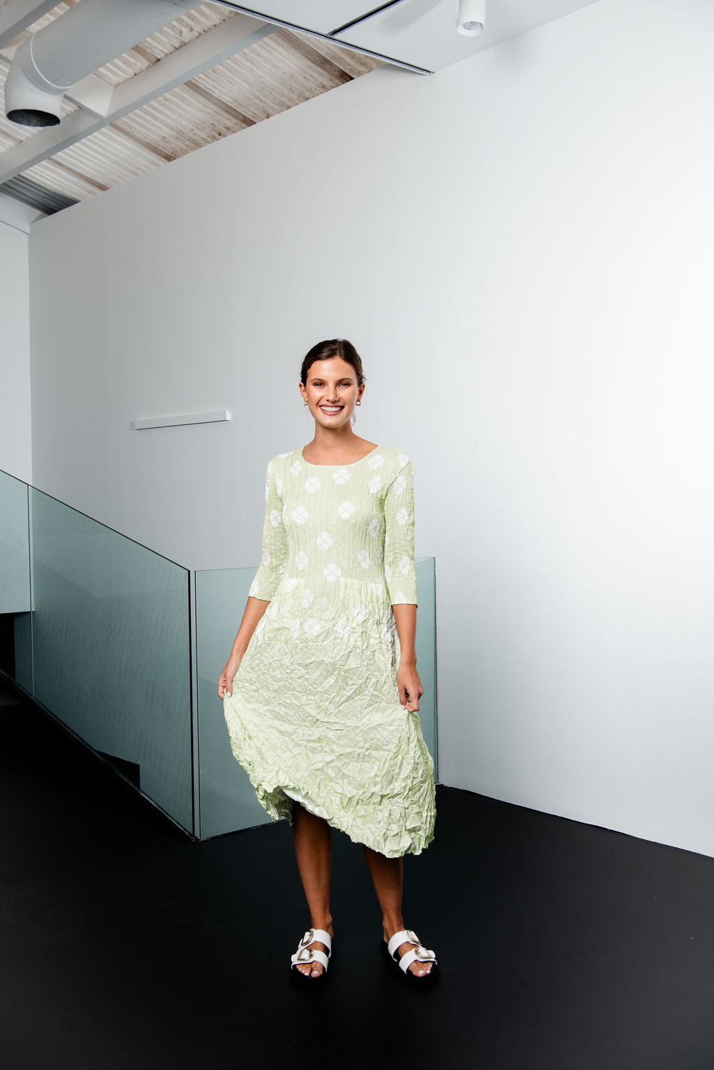 3/4 Sleeve Smash Pocket Dress - Prints | AW24