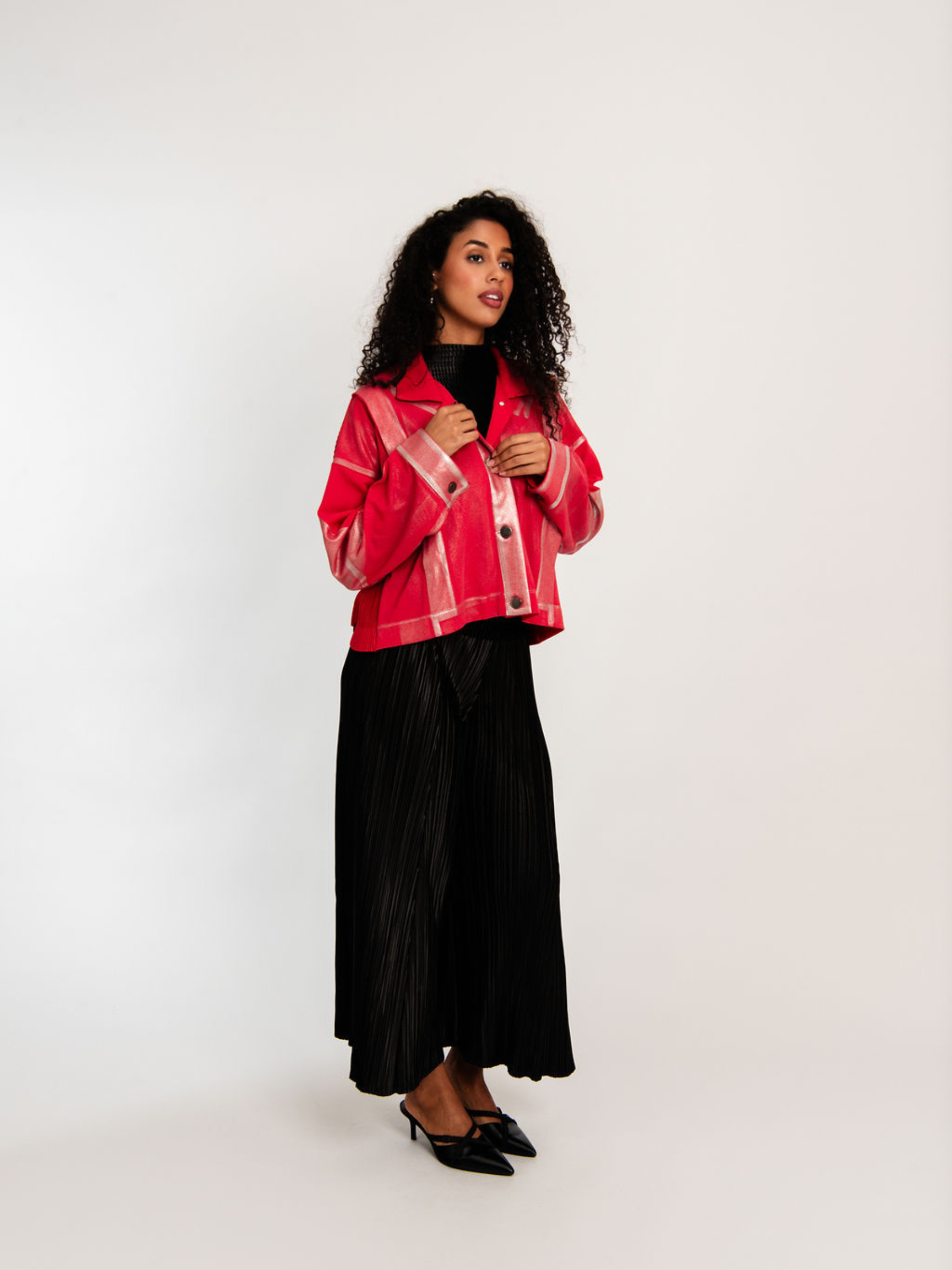 Foil Plisse Jacket