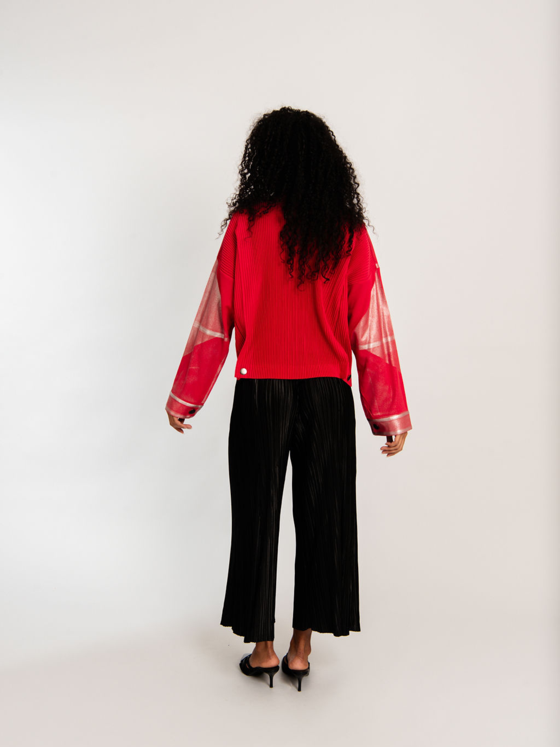 Foil Plisse Jacket