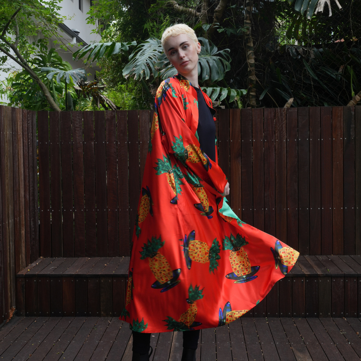 Reversible Satin Coat