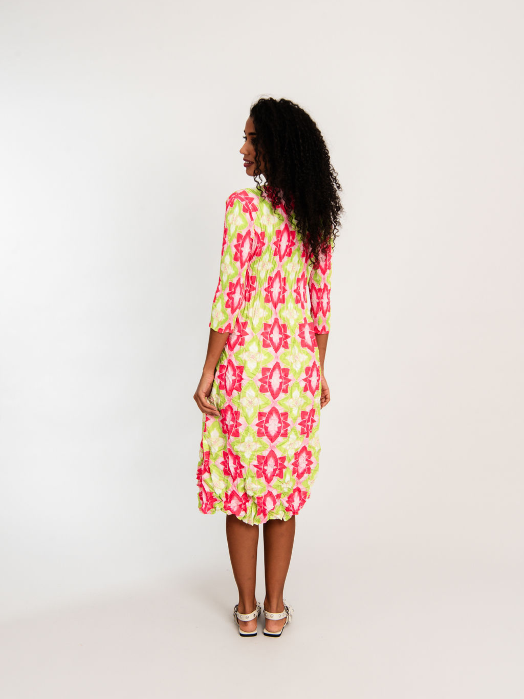 3/4 Sleeve Smash Pocket Dress - Prints | SS25