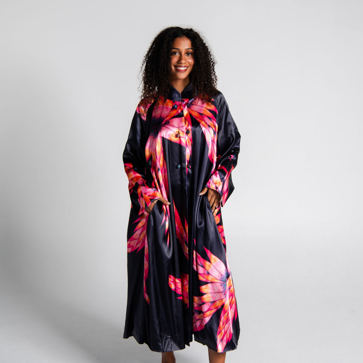 Reversible Satin Coat