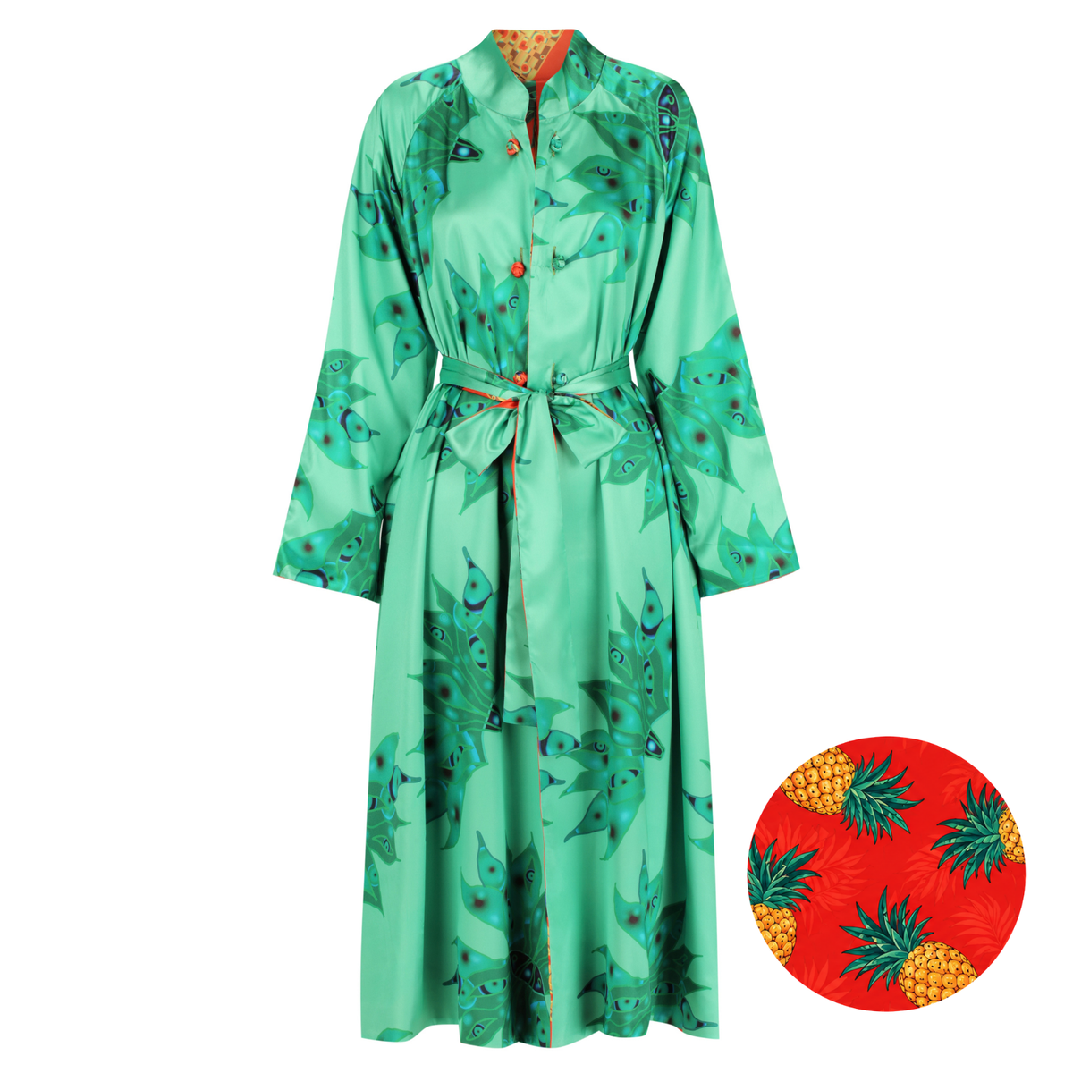 Reversible Satin Coat