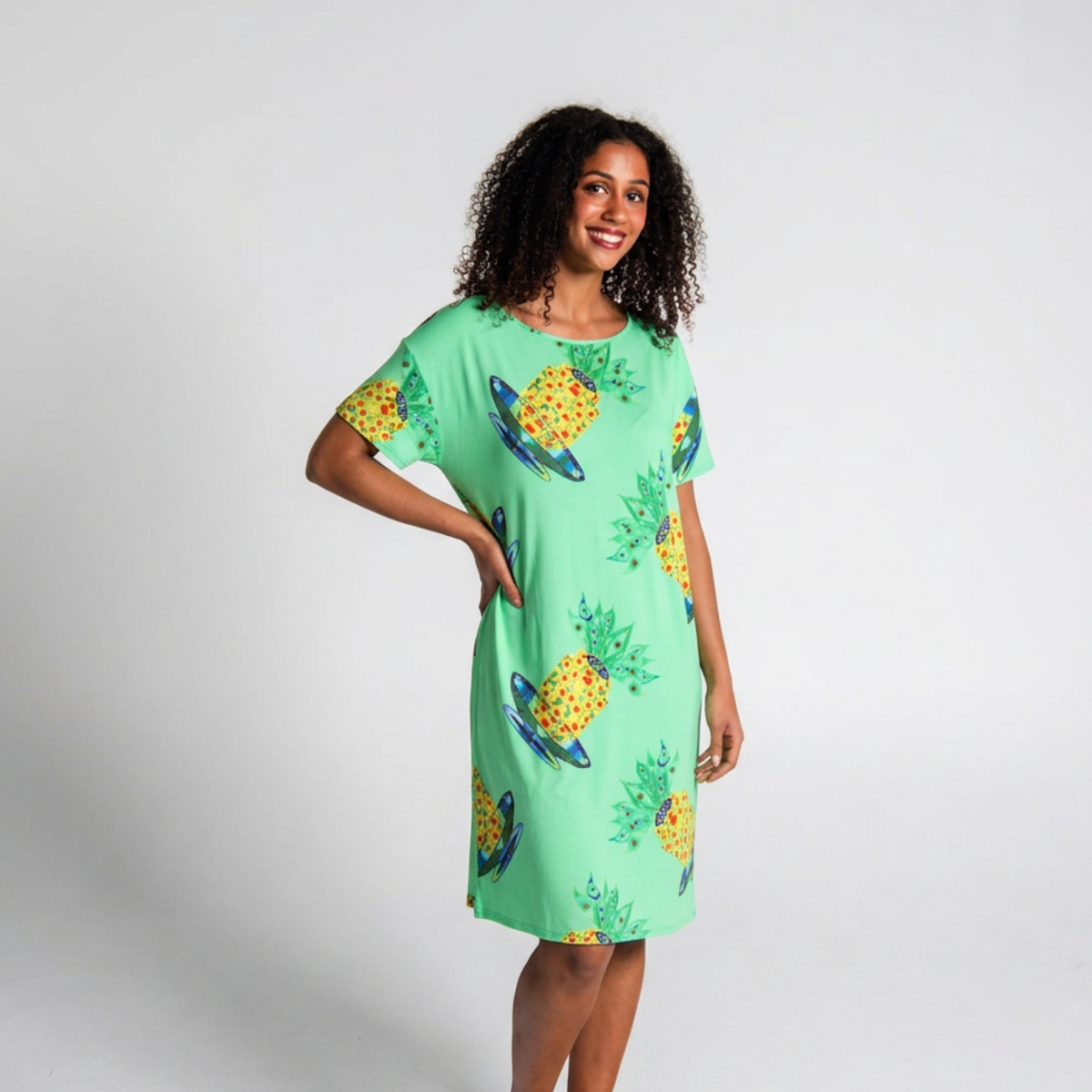 Short Sleeve Bamboo Dress