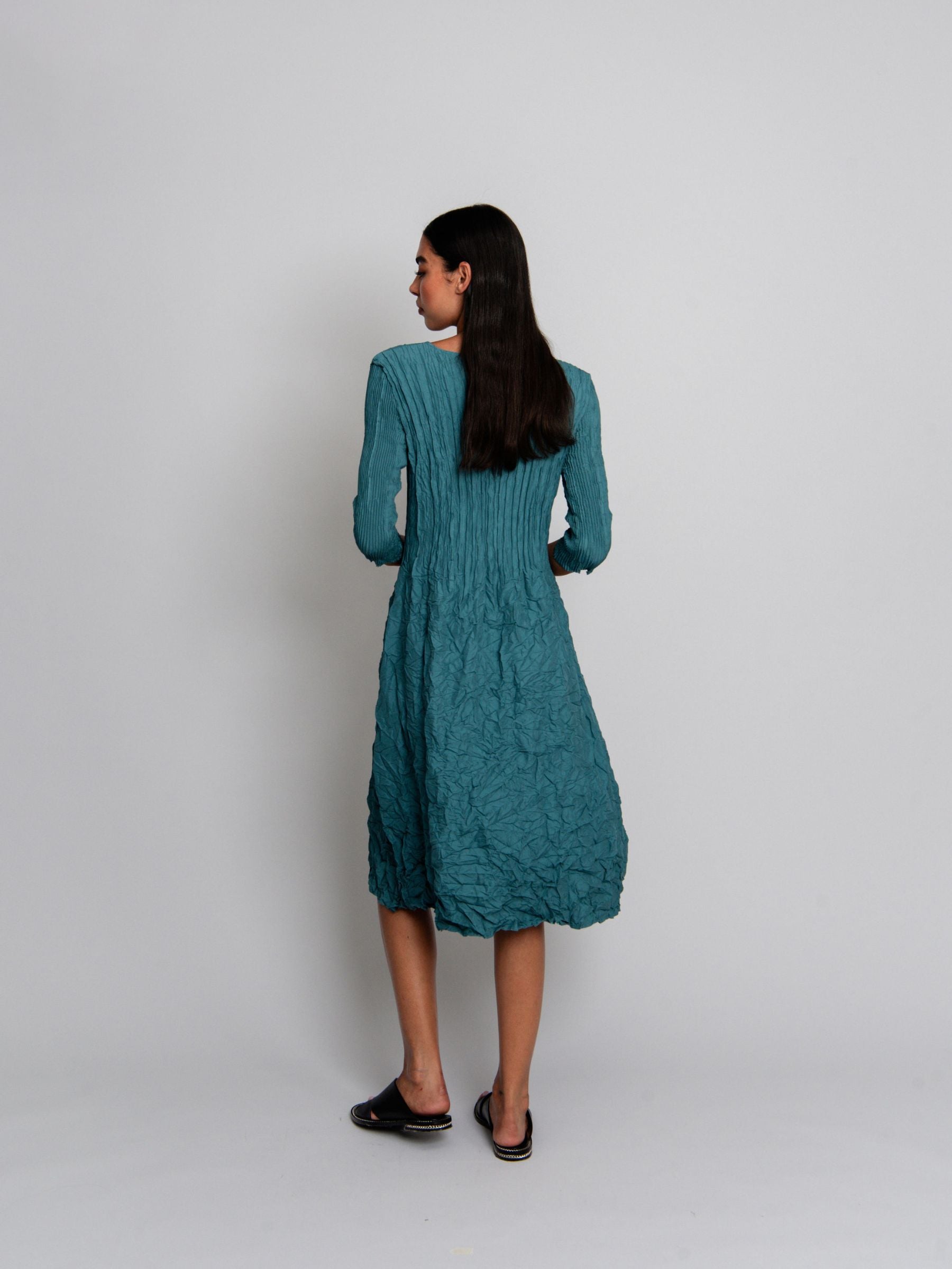 3/4 Sleeve Smash Pocket Dress - Plain Colours | AW26