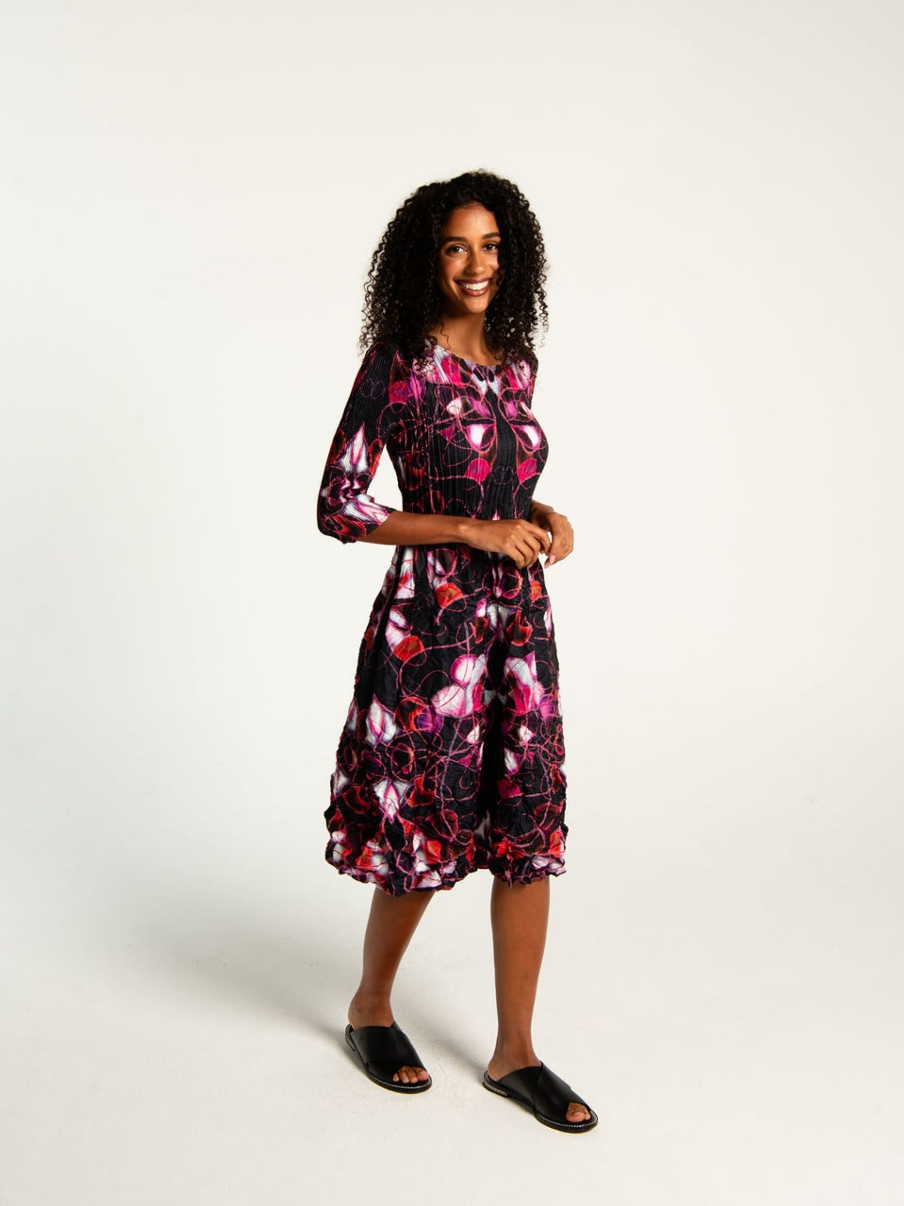 3/4 Sleeve Smash Pocket Dress - Prints | AW26 | ALQUEMA