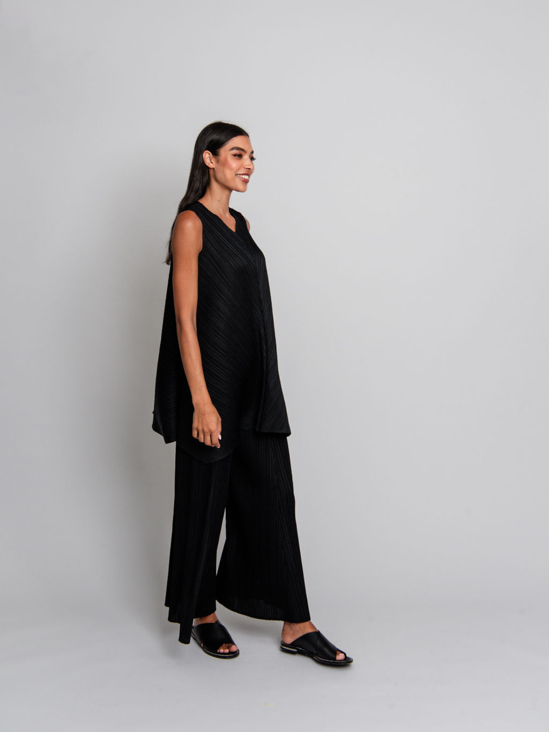 Simply Pleat V Tunic