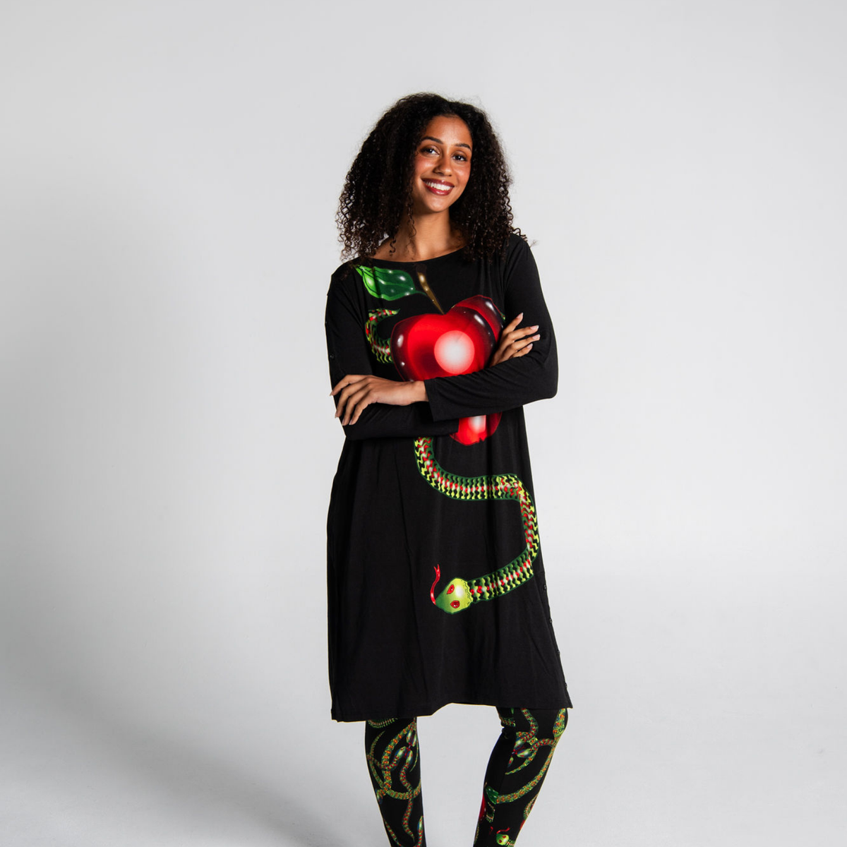 Side Button Bamboo Dress