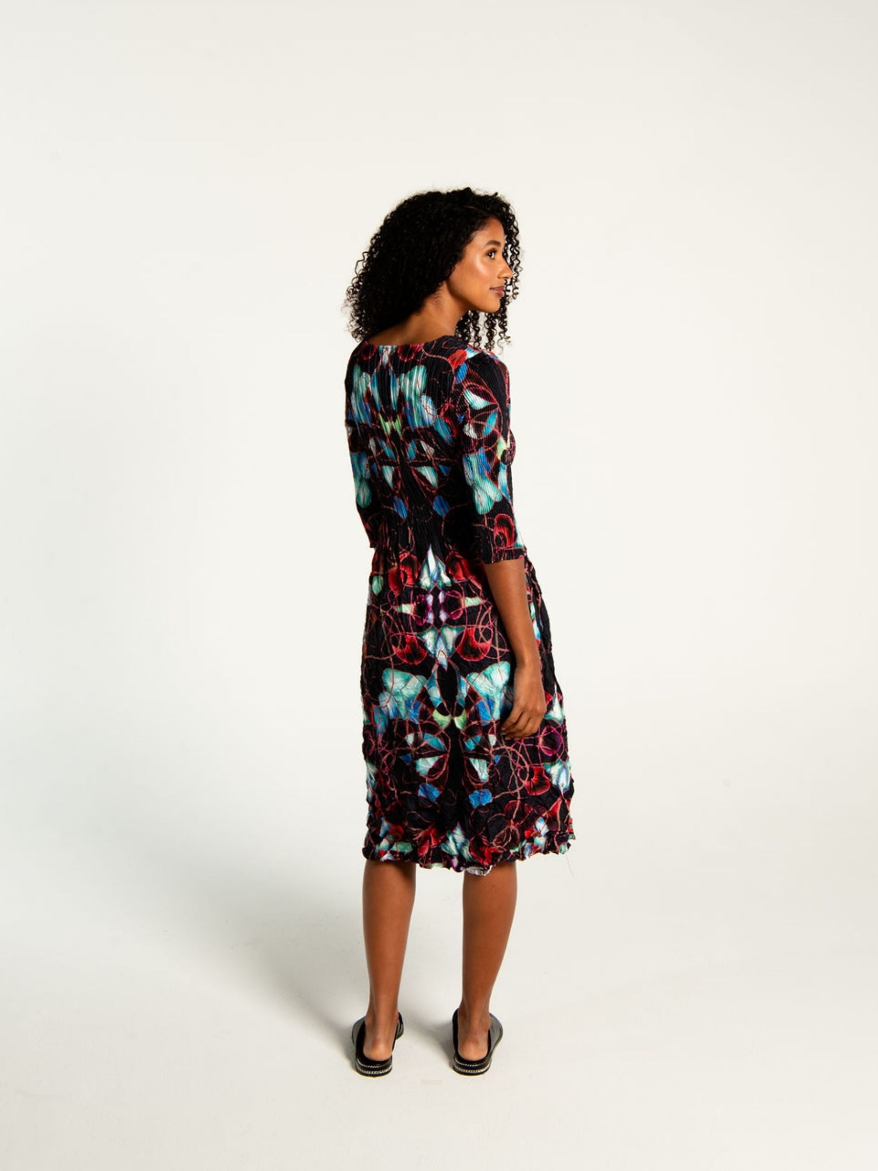 3/4 Sleeve Smash Pocket Dress - Prints | AW26