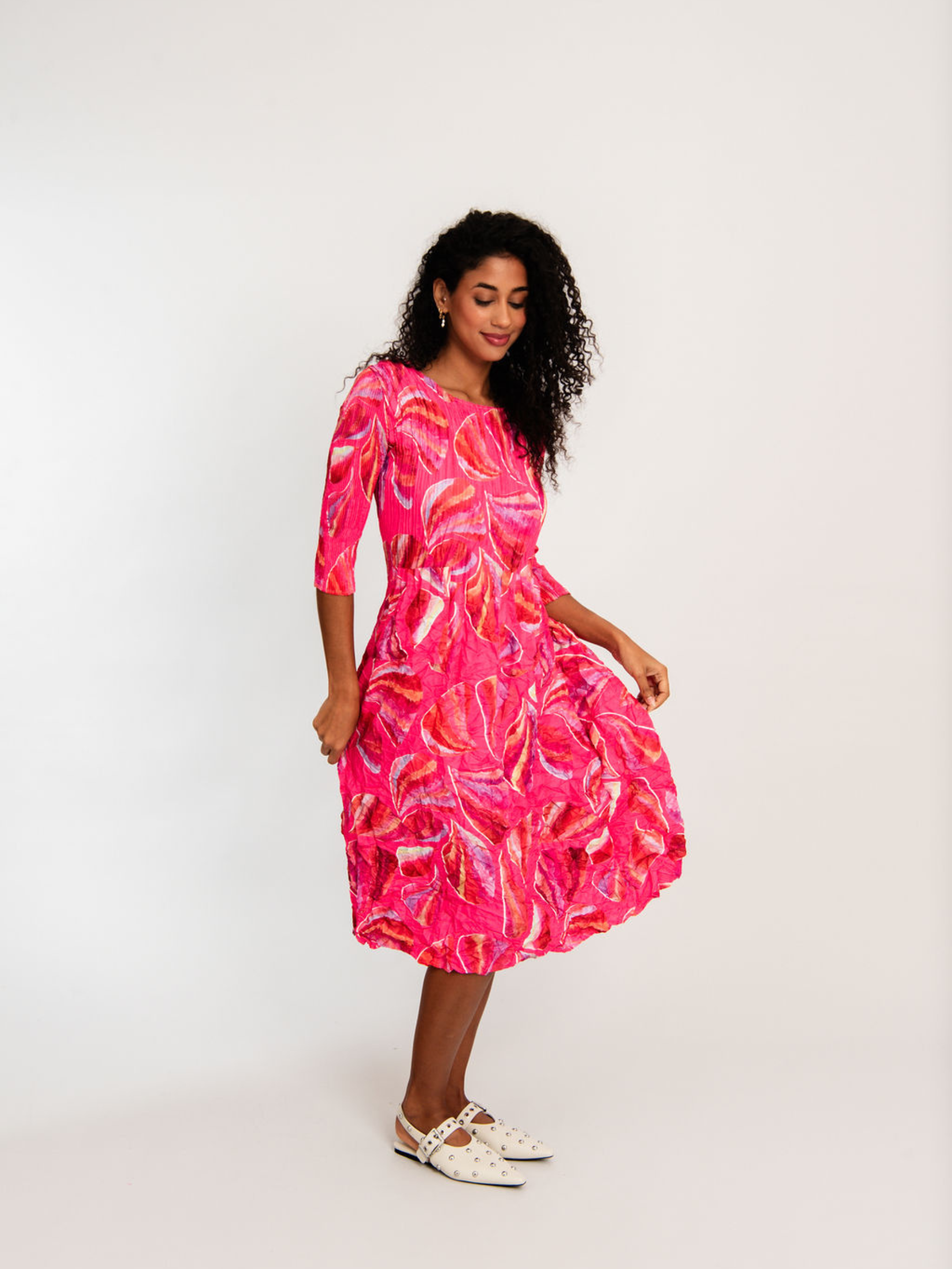 3/4 Sleeve Smash Pocket Dress - Prints | SS25