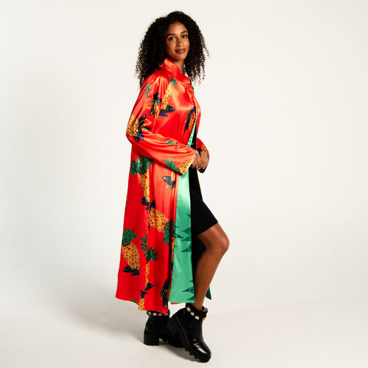Reversible Satin Coat