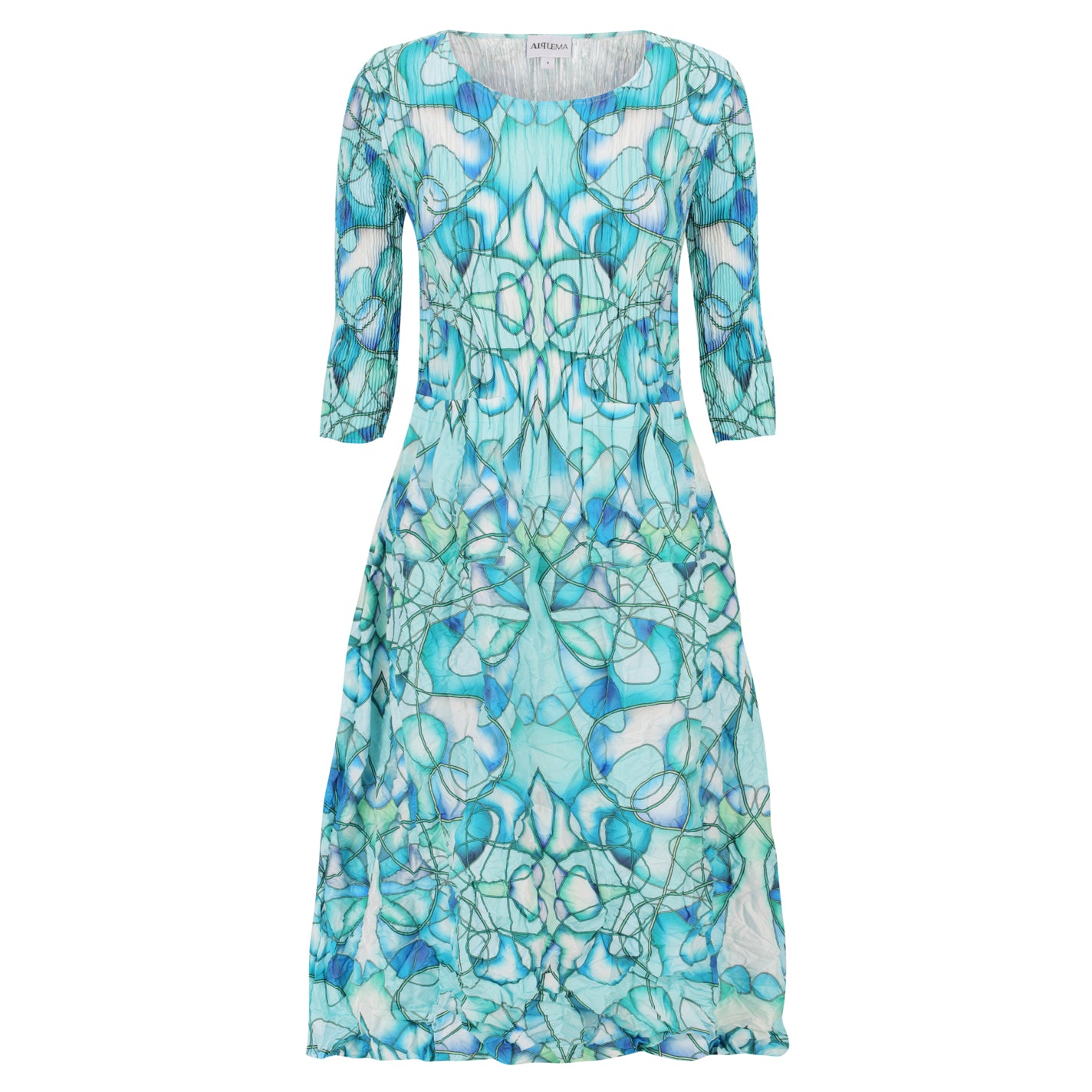 3/4 Sleeve Smash Pocket Dress - Prints | SS25