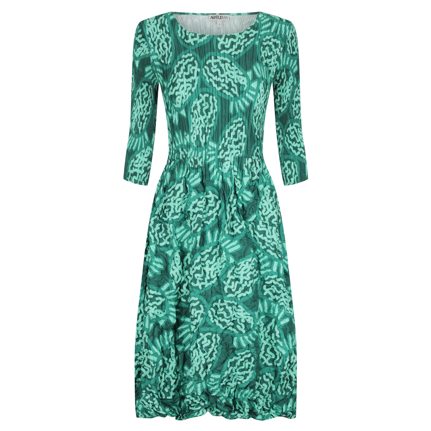3/4 Sleeve Smash Pocket Dress - Prints