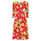 3/4 Sleeve Smash Pocket Dress - Prints | Alquema