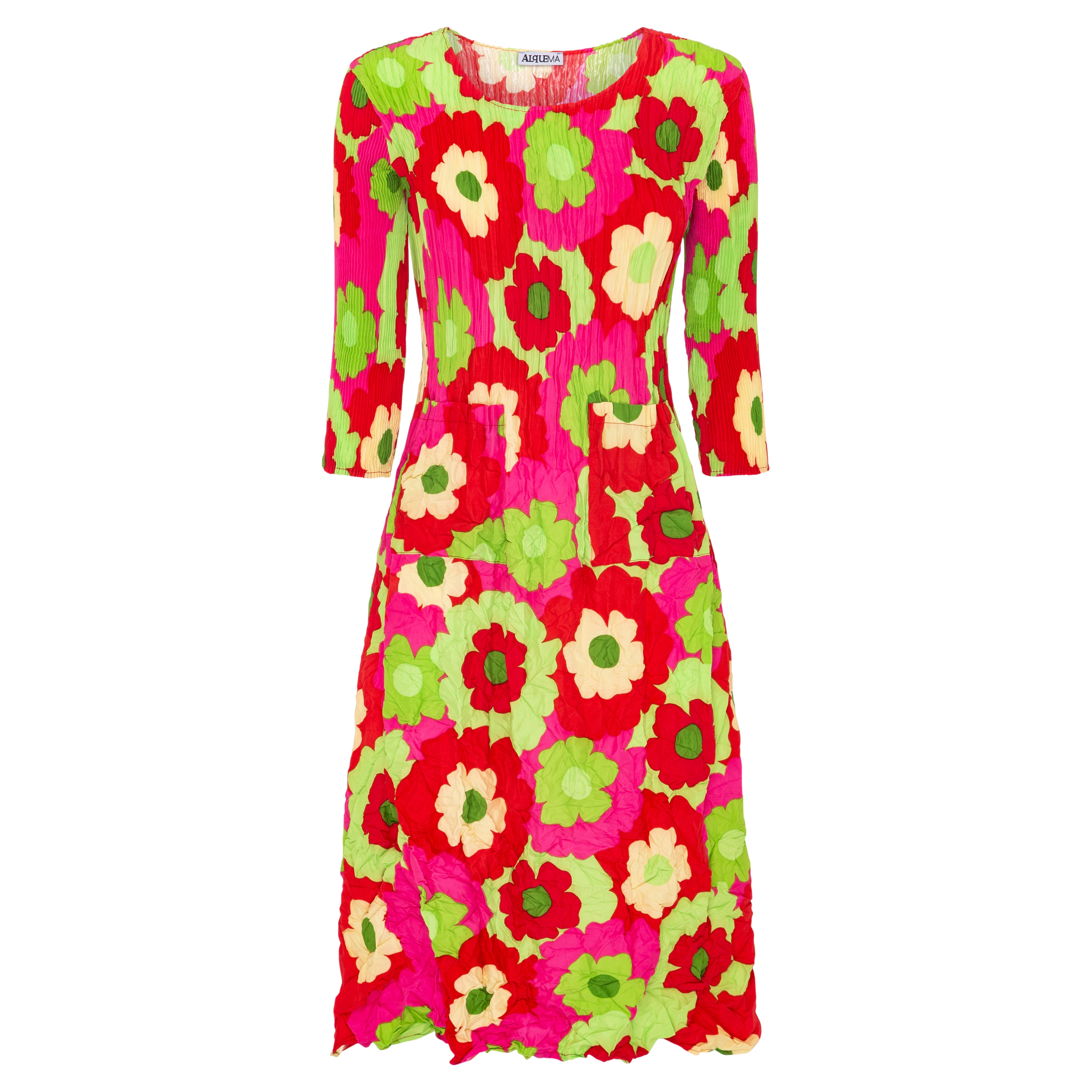 3/4 Sleeve Dress - Prints | Alquema