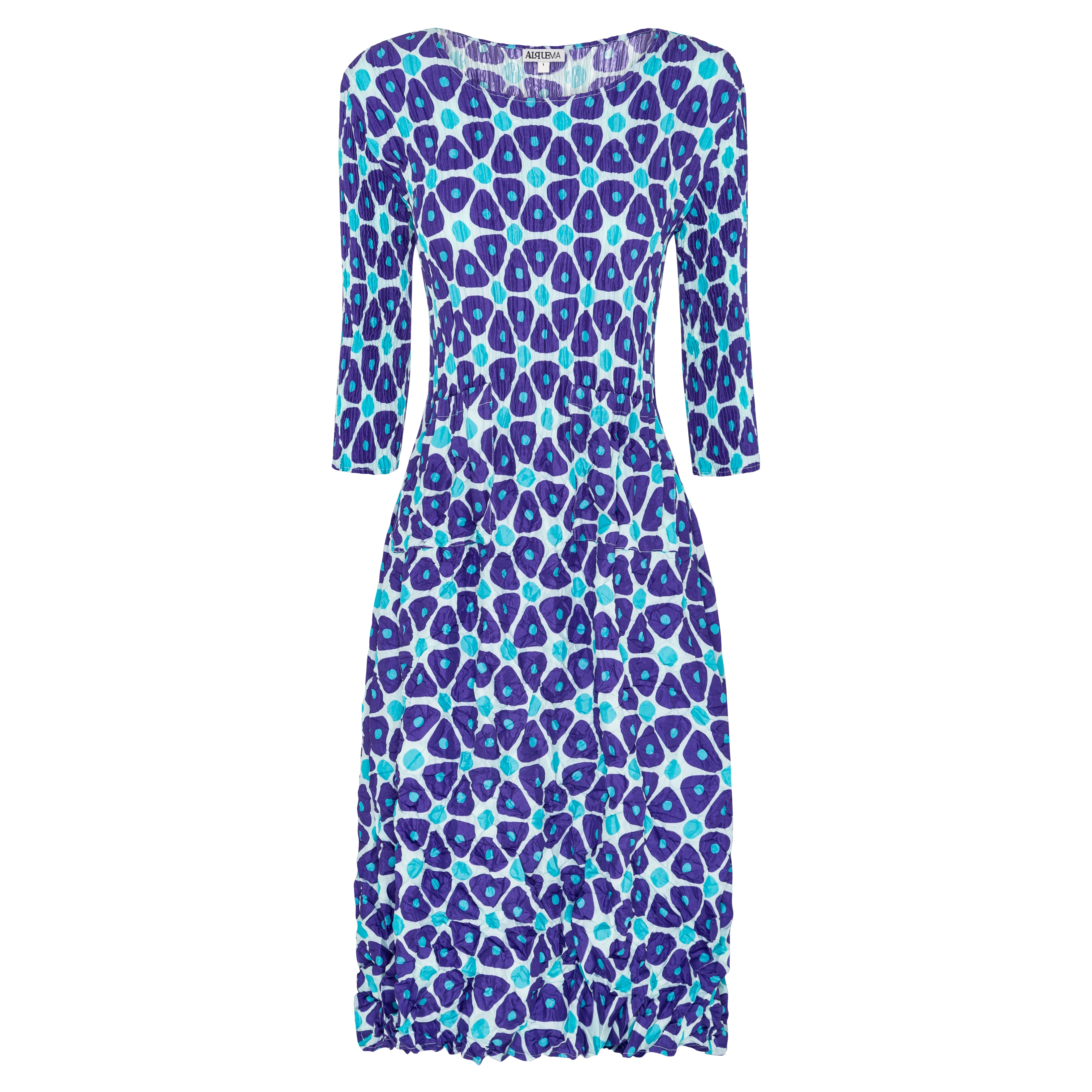 3/4 Sleeve Dress - Prints | Alquema