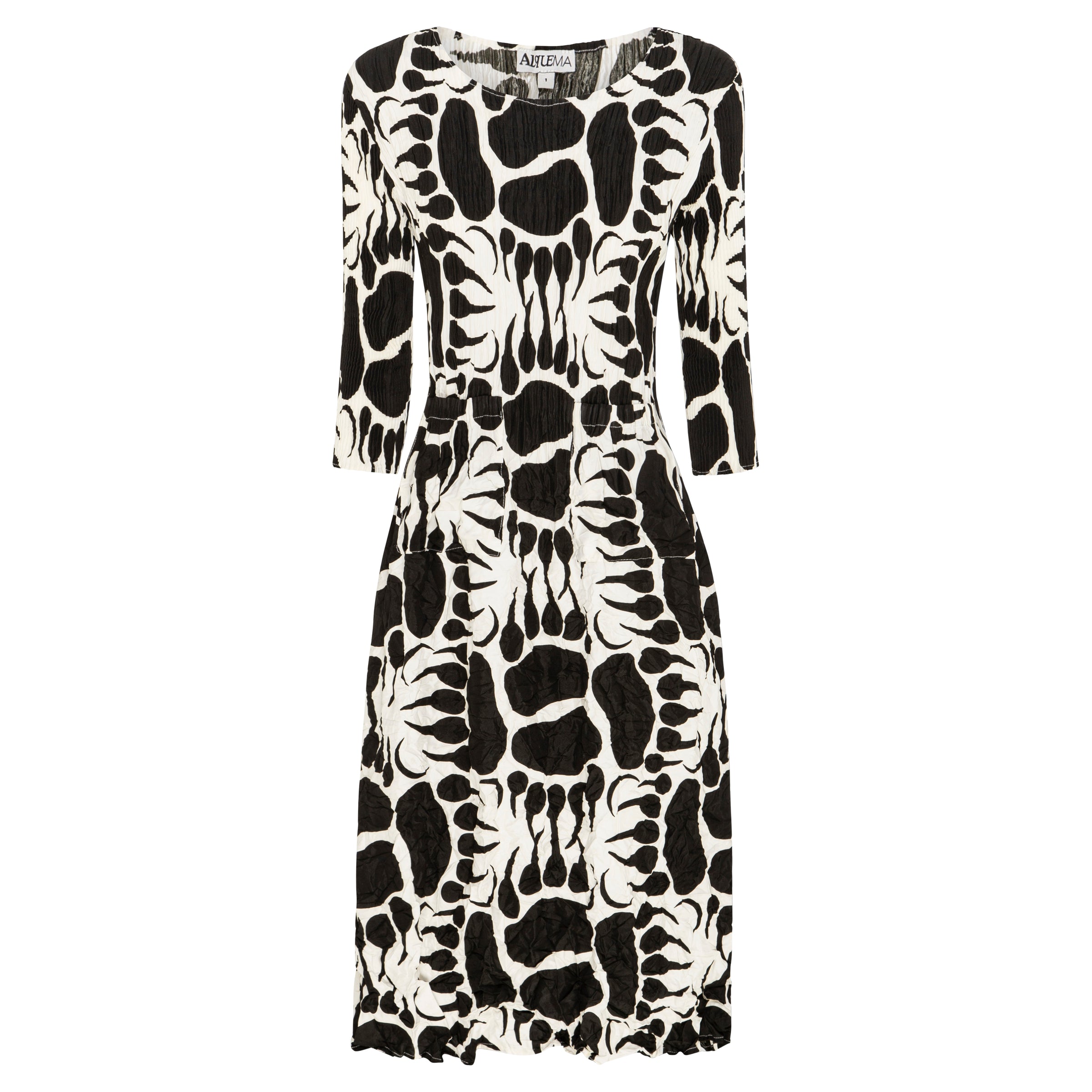 3/4 Sleeve Dress - Prints | Alquema