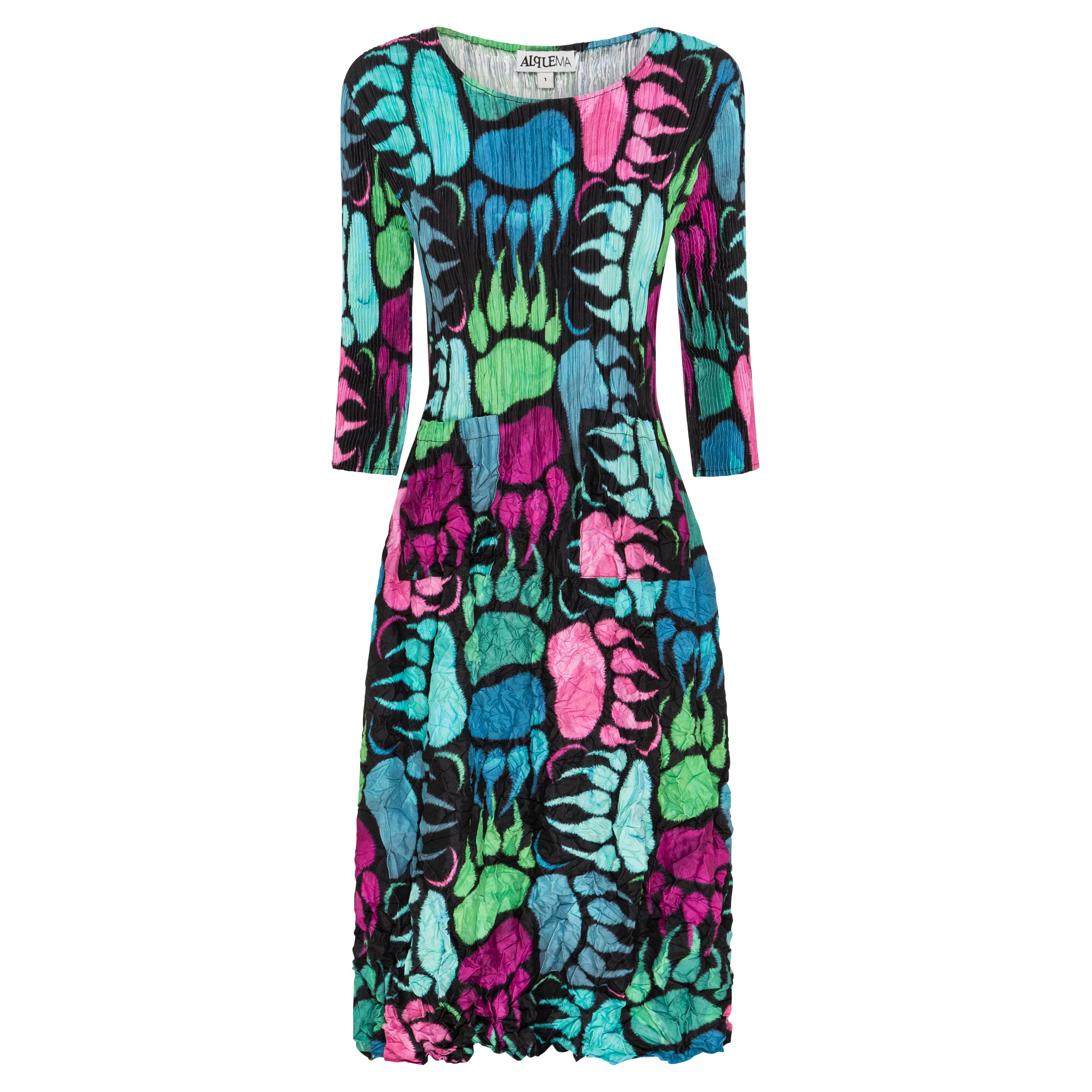 3/4 Sleeve Dress - Prints | Alquema